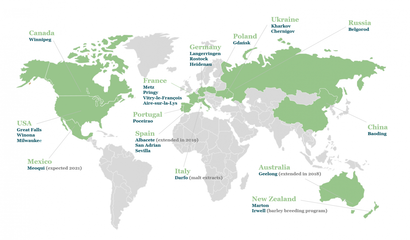 World map locations